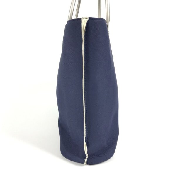 CHANEL Bag Tote Bag Hand Bag polyamide Navy/Silver - Picture 4 of 16